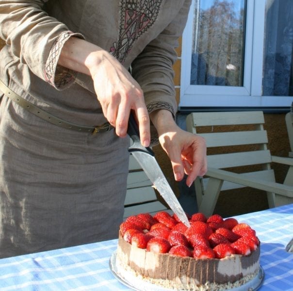 recipe, dessert, cake, raw, plant-based, vegan, lactose-free, casein-free, sugar-free, cashews, peanuts, banana, agave syrup, cacao, carob, strawberries