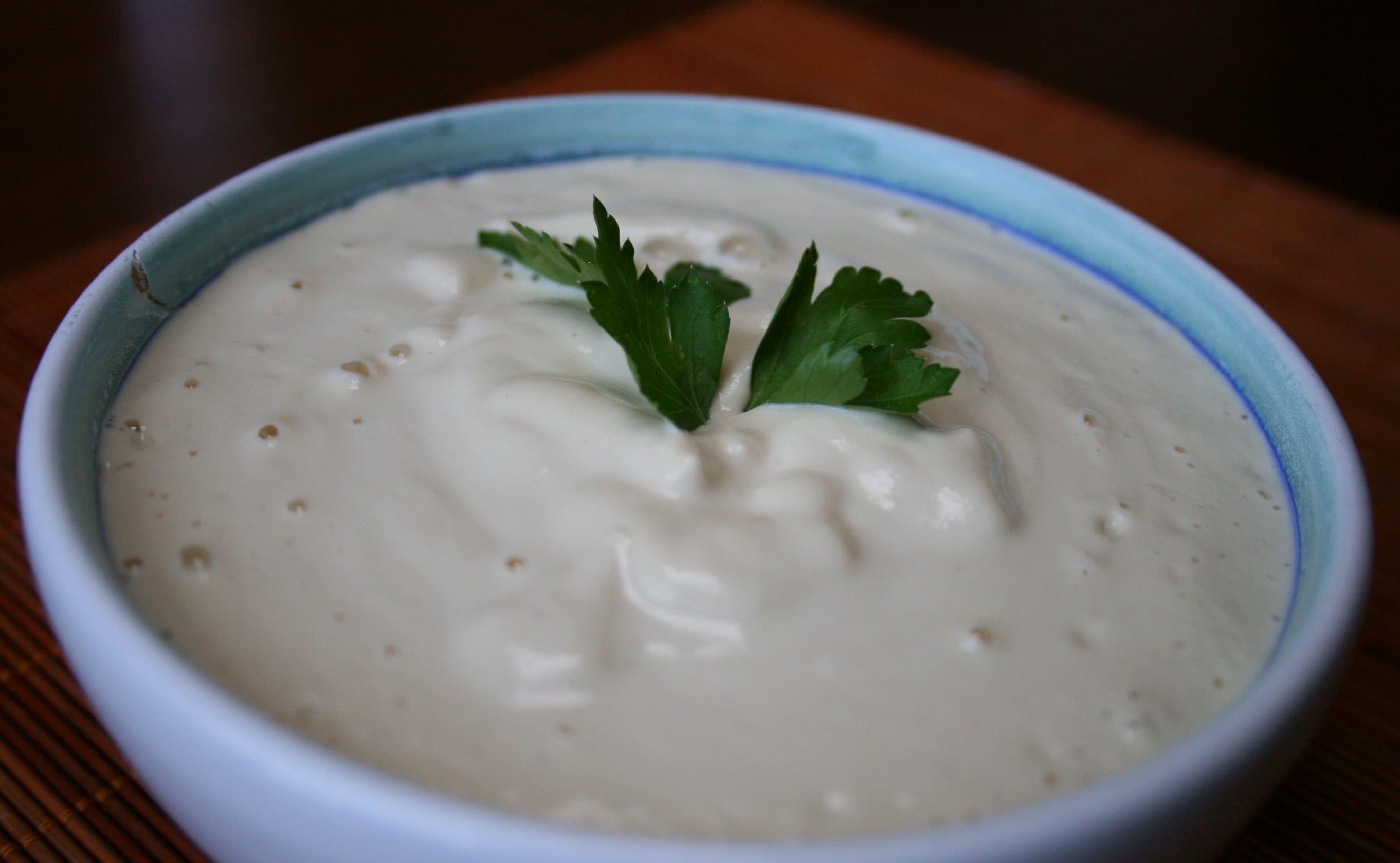 recipe, sour cream, cashews, lemon, garlic, mustard, sesame seeds, nutritional yeast