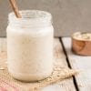 Gut-friendly homemade oat yoghurt for a healthy breakfast or snack.