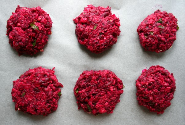 Beetroot-Chickpea Patties