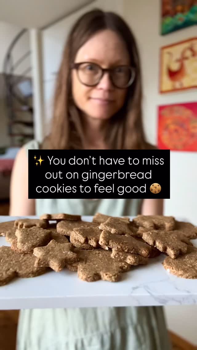 If you’d like to try these nourishing gingerbread cookies yourself, you can get the full recipe here

Gingerbread cookies that leave you feeling good — even after 🍪✨

Years ago (more than 12 to be precise), holiday baking either spiked my energy or made me feel worse —
until I started creating treats that supported my body instead of draining it.

These gluten-free gingerbread cookies are made from whole, grounding plant-based ingredients:
✔ almonds (soaked + dehydrated for digestibility)
✔ raw buckwheat + oats
✔ tahini
✔ date paste
✔ warm spices + flax

No refined sugar.
No oils.
Just fibre, minerals, and slow-release sweetness your body can actually work with.

They’re rustic, nourishing, and deeply satisfying —
the kind of cookie you can enjoy without the crash.

If you want the exact recipe, comment GINGER below and I’ll send it to you. 🎄💛

📩 Save this for later, and feel free to follow along if you’d like more gentle guidance and support 💛

Sending you lots of light and love 🌞💚
Nele

I also welcome you on👧🙋‍♀️
𝙁𝙖𝙘𝙚𝙗𝙤𝙤𝙠: nutriplanet.health.hub
𝙋𝙞𝙣𝙩𝙚𝙧𝙚𝙨𝙩: nutriplanet
𝙏𝙬𝙞𝙩𝙩𝙚𝙧: thenutriplanet
𝙔𝙤𝙪𝙏𝙪𝙗𝙚: @nutriplanet

May this reach those who are asking. May it move only where it’s welcome — and may that be enough.

#plantbasedholidays #wholefoodbaking #gingerbread