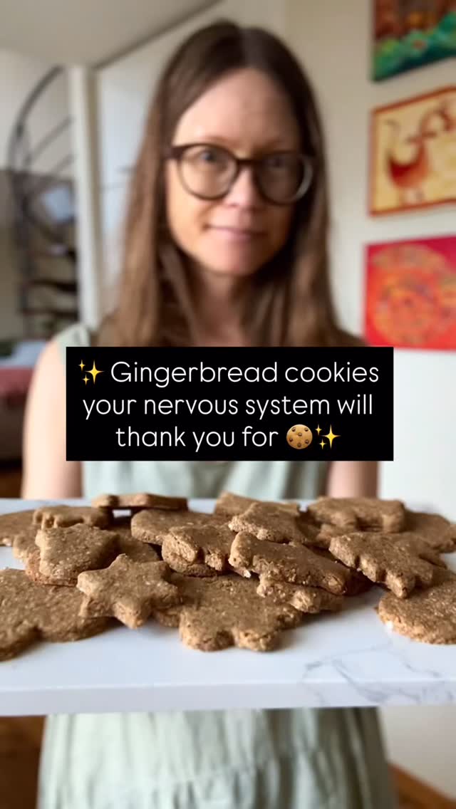 ‼️NB! Comment GINGER!‼️Gingerbread cookies your nervous system will thank you for. 🍪✨

Years ago (more than 12 to be precise), holiday baking either spiked my energy or made me feel worse —
until I started creating treats that supported my body instead of draining it.

These gingerbread cookies are made from whole, grounding ingredients:
✔ almonds (soaked + dehydrated for digestibility)
✔ raw buckwheat + oats
✔ tahini
✔ date paste
✔ warm spices + flax

No refined sugar.
No oils.
Just fibre, minerals, and slow-release sweetness your body can actually work with.

They’re rustic, nourishing, and deeply satisfying —
the kind of cookie you can enjoy without the crash.

If you want the exact recipe, comment GINGER below and I’ll send it to you. 🎄💛

📩 Save this for later, and feel free to follow along if you’d like more gentle guidance and support 💛

Sending you lots of light and love 🌞💚
Nele

I also welcome you on👧🙋‍♀️
𝙁𝙖𝙘𝙚𝙗𝙤𝙤𝙠: nutriplanet.health.hub
𝙋𝙞𝙣𝙩𝙚𝙧𝙚𝙨𝙩: nutriplanet
𝙏𝙬𝙞𝙩𝙩𝙚𝙧: thenutriplanet
𝙔𝙤𝙪𝙏𝙪𝙗𝙚: @nutriplanet

May this reach those who are asking. May it move only where it’s welcome — and may that be enough.

#nervoussystemregulation #holidaybaking #wholefoodrecipes