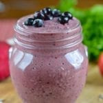 smoothie, recipe, breakfast, vegan, plant-based, dairy-free, lactose-free, casein-free, sugar-free, banana, blueberries, beetroot, flax seeds, hemp seeds, agar-agar