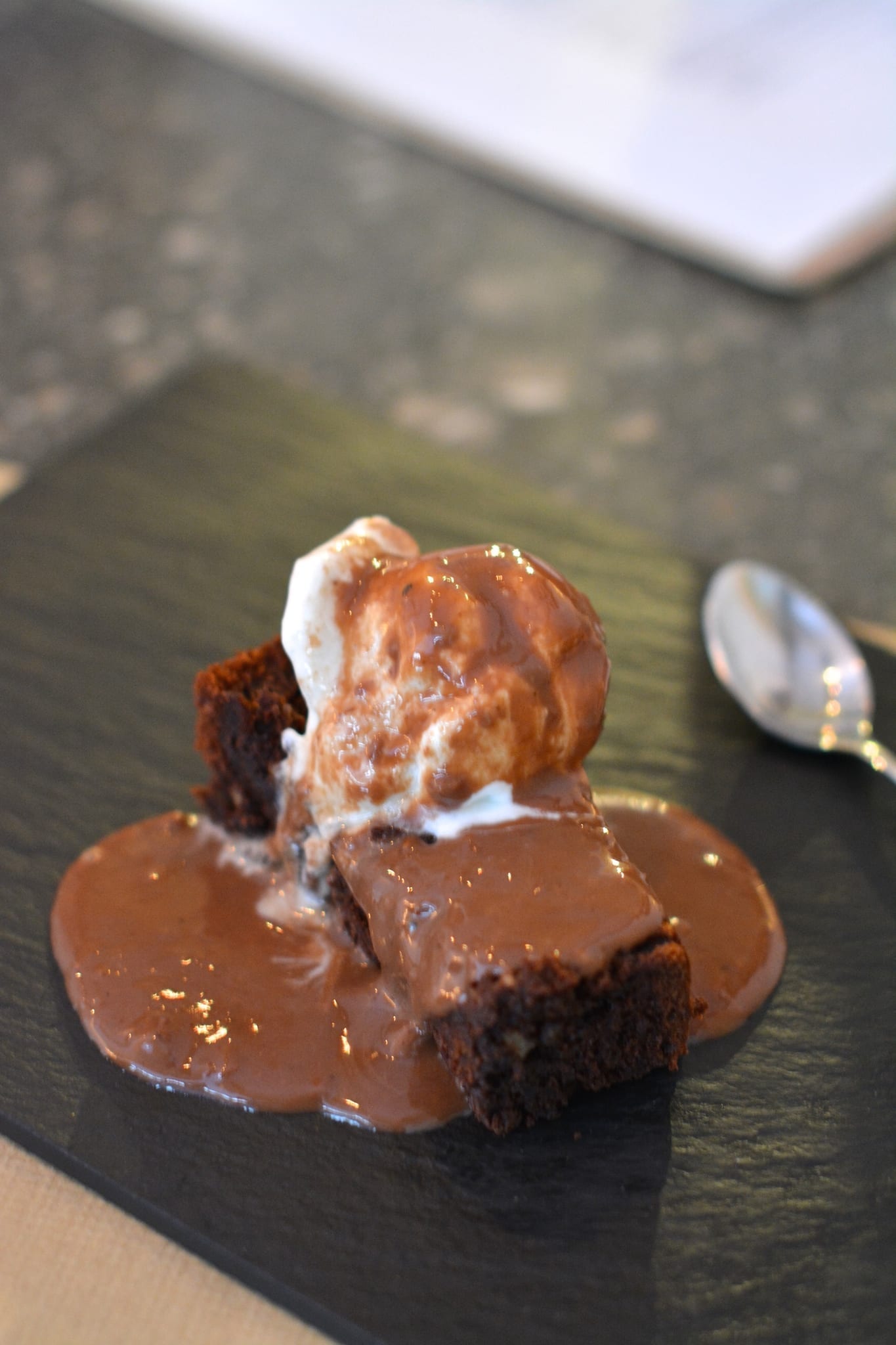 Plant-Based Brownie with Ice-Cream