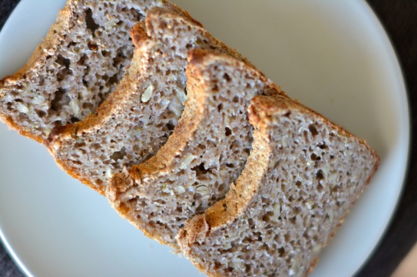 Fermented Buckwheat Bread with Oregano and Sunflower Seeds