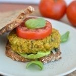 Chickpea-Summer Squash Veggie Burger