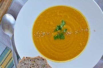 Carrot-Sweet Potato Puree Soup