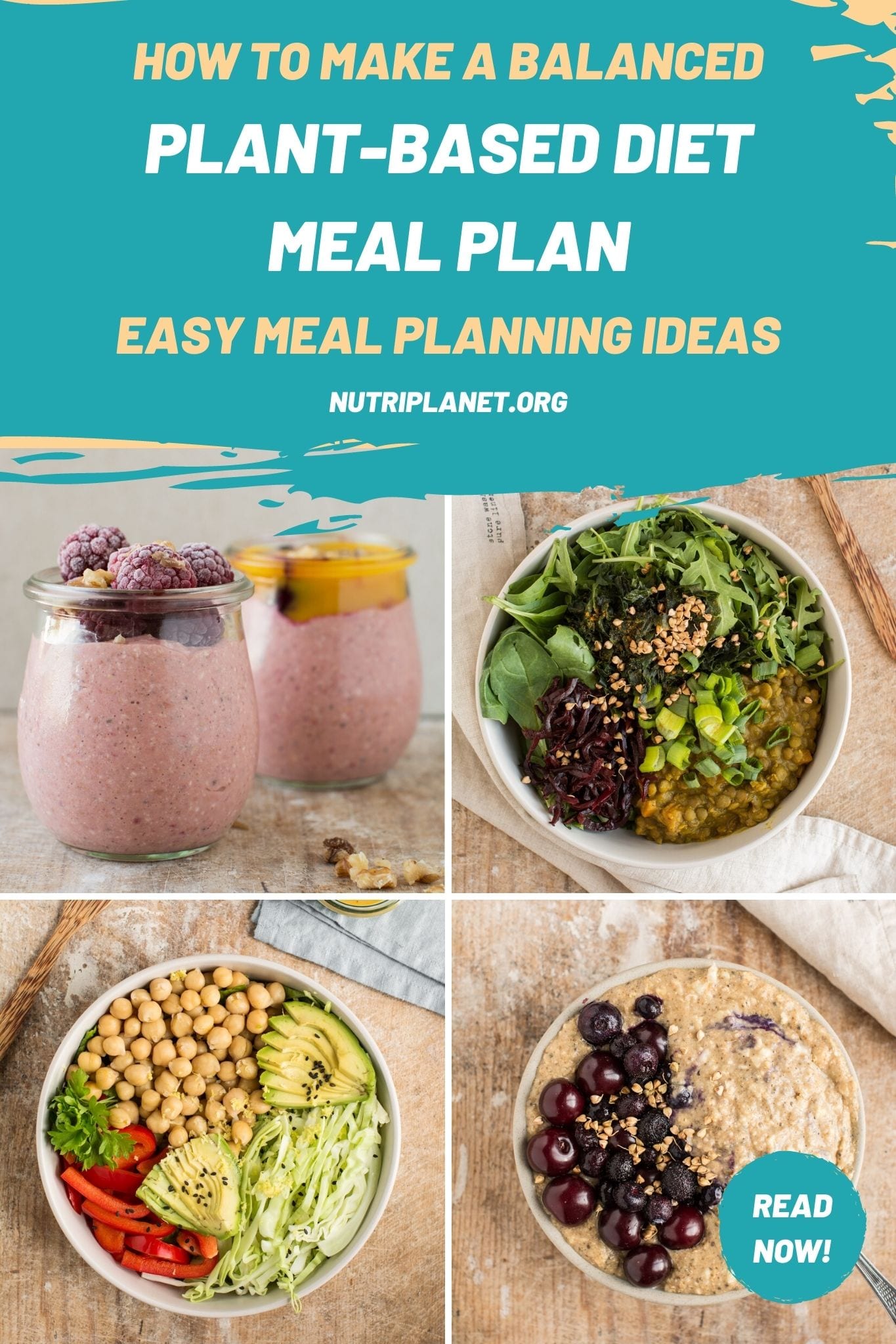 Cómo hacer un plan de alimentación equilibrado a base de plantas. Ideas sencillas para planificar las comidas.