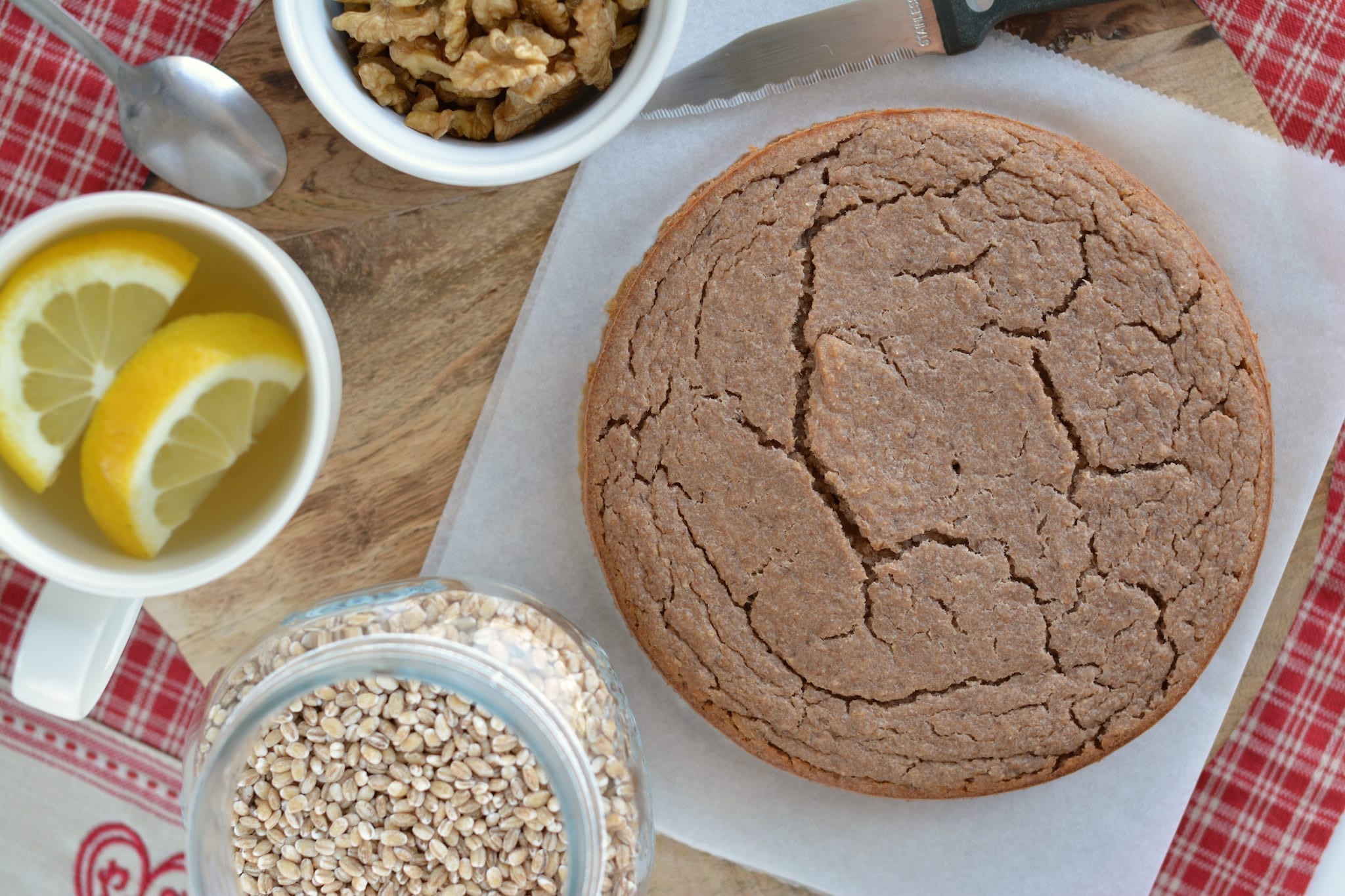 Quick Barley Bread Karask, Oil-Free and Plant-Based