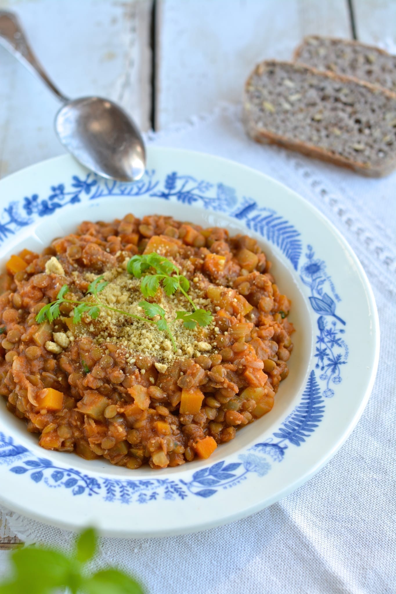 Lentil Stew with Tomatoes [Oil-Free and Gluten-Free]