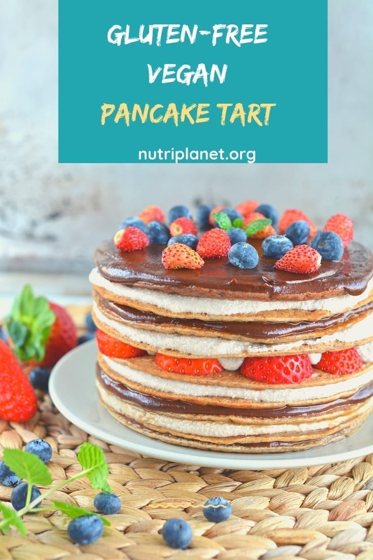 Vegan gluten-free pancake tart