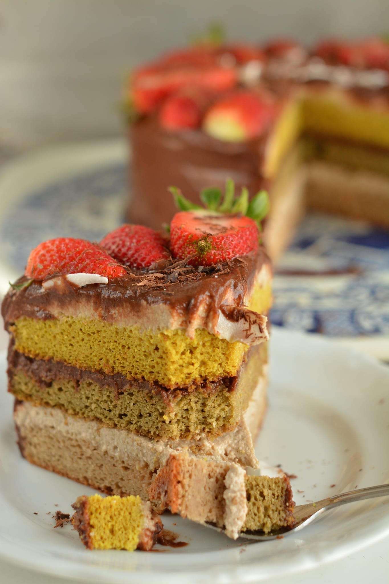 Ricotta-Chocolate Sponge Cake, Gluten-Free