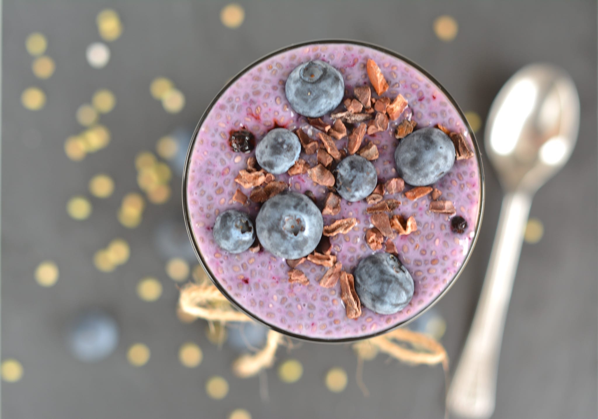 Ricotta, Raw Buckwheat-Carob in highball