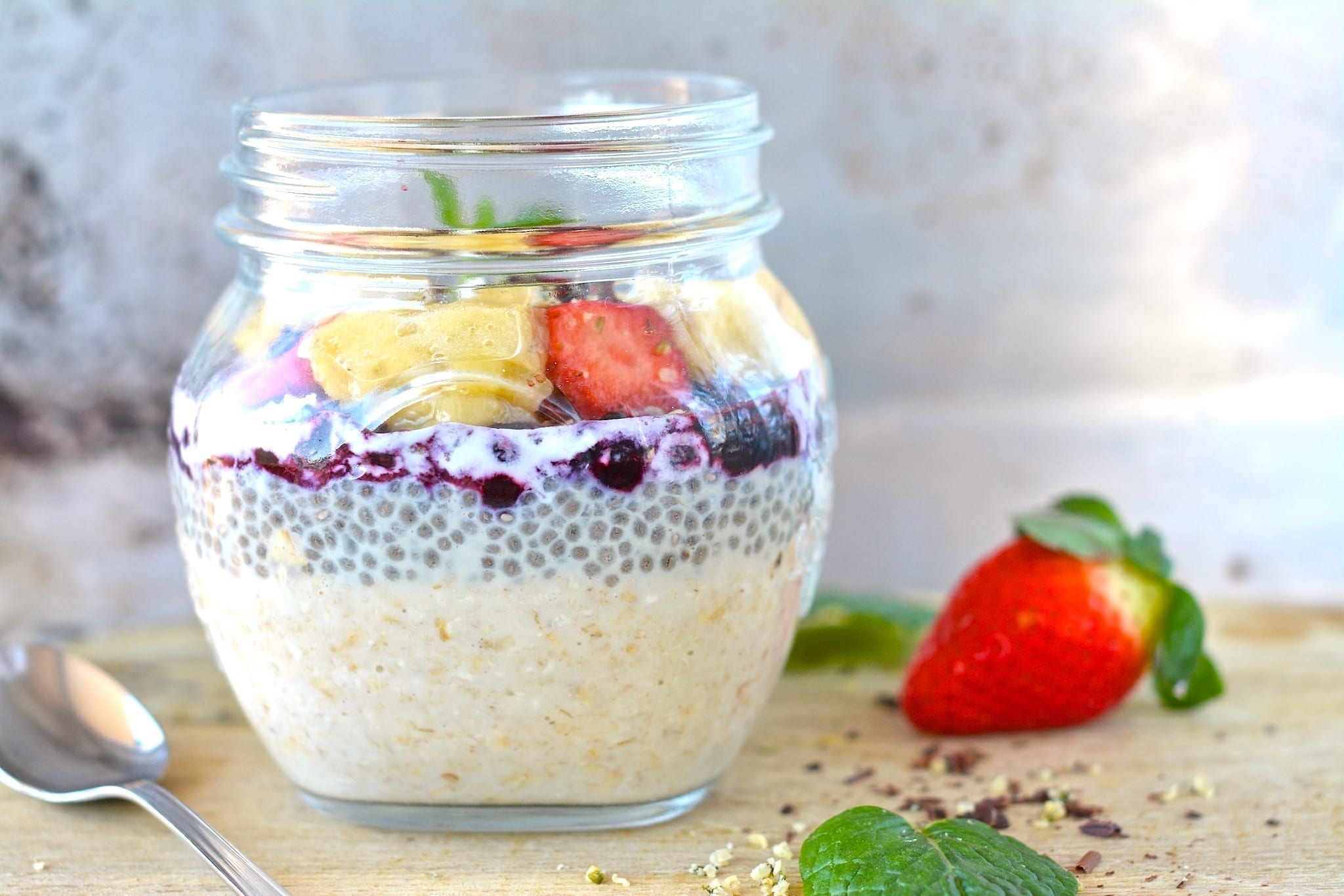 Oatmeal in jar