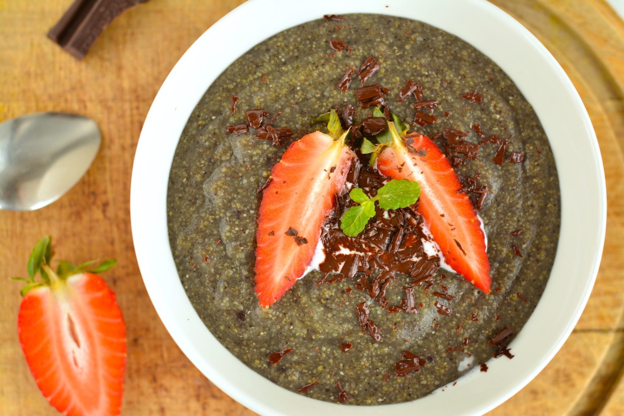 Porridge, Corn with Acai