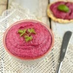 Oil-Free Beet-Red Bean Hummus