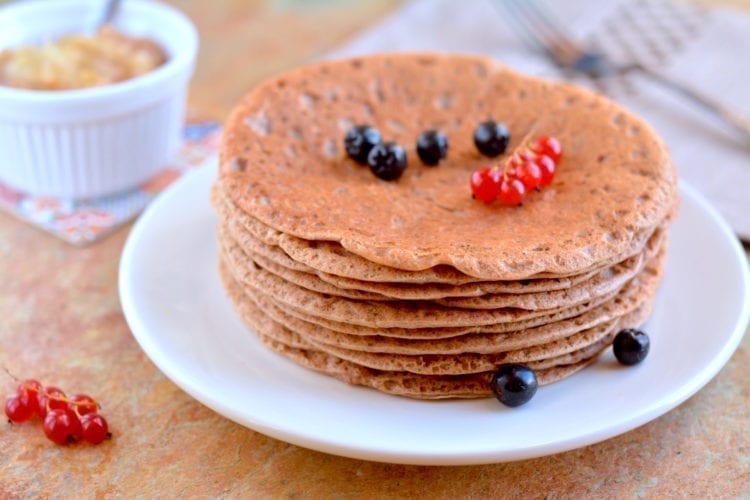 oat bran-buckwheat pancakes, candida fighting