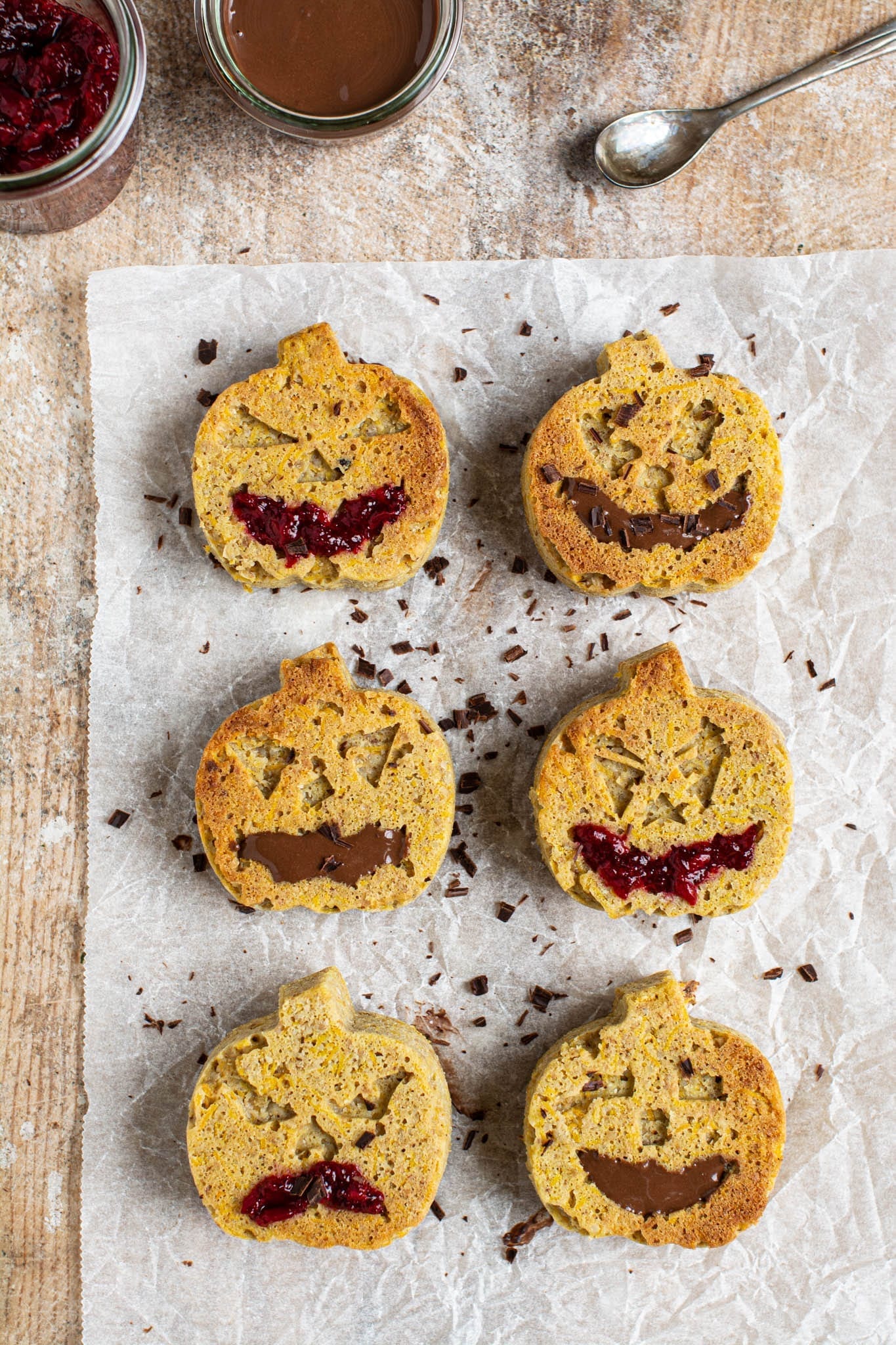 Moist and delicious Halloween butternut squash muffins that are gluten-free, oil-free, low glycemic and vegan.