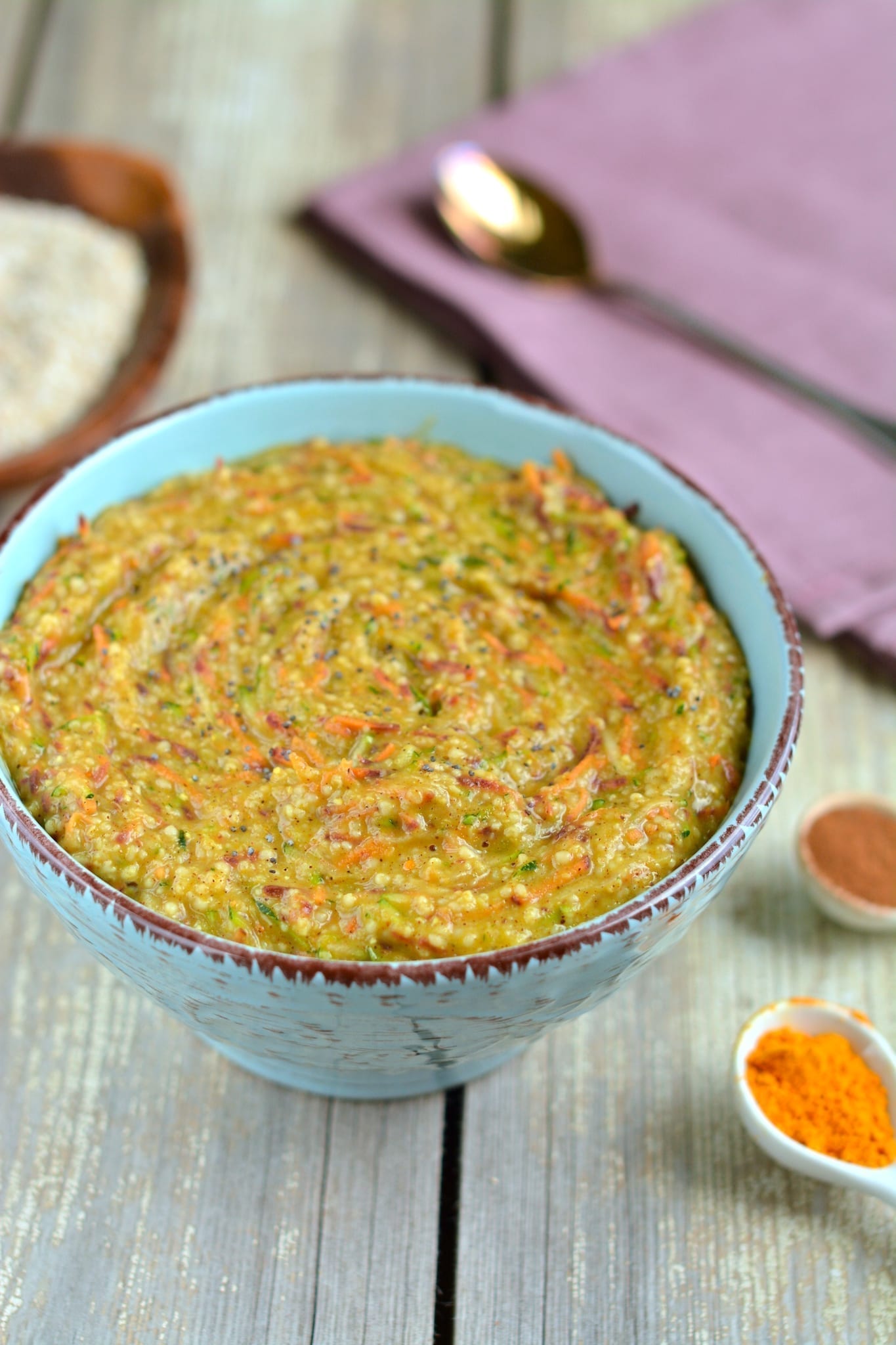 porridge-spiced-oat-bran-carrot-zucchini