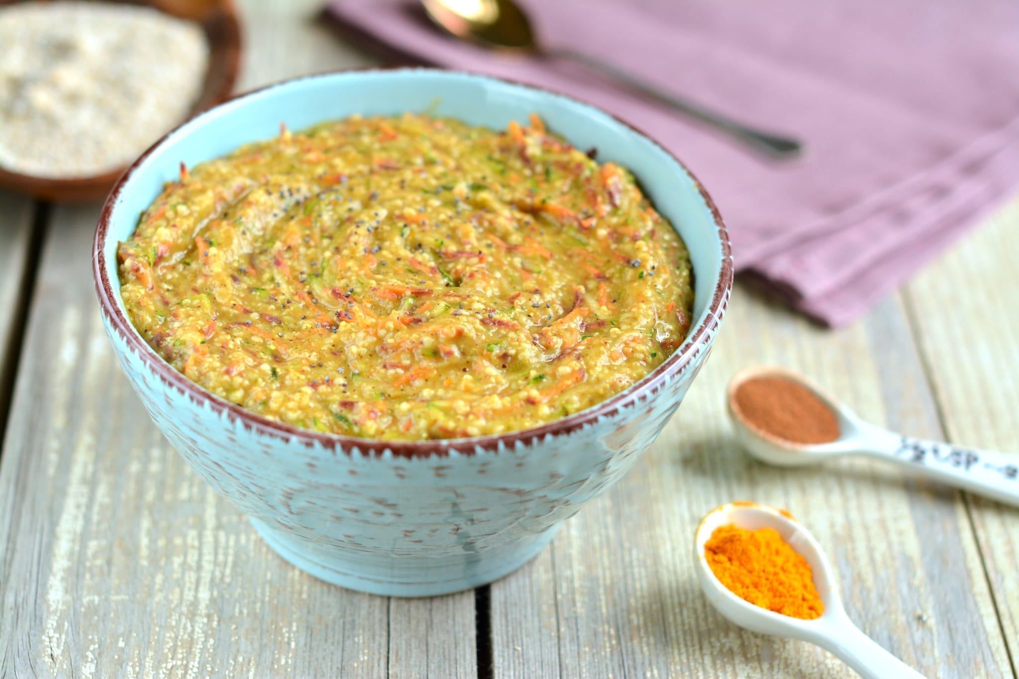 porridge-spiced-oat-bran-carrot-zucchini