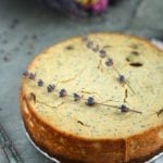 vegan baked cheesecake with tofu and poppy seeds