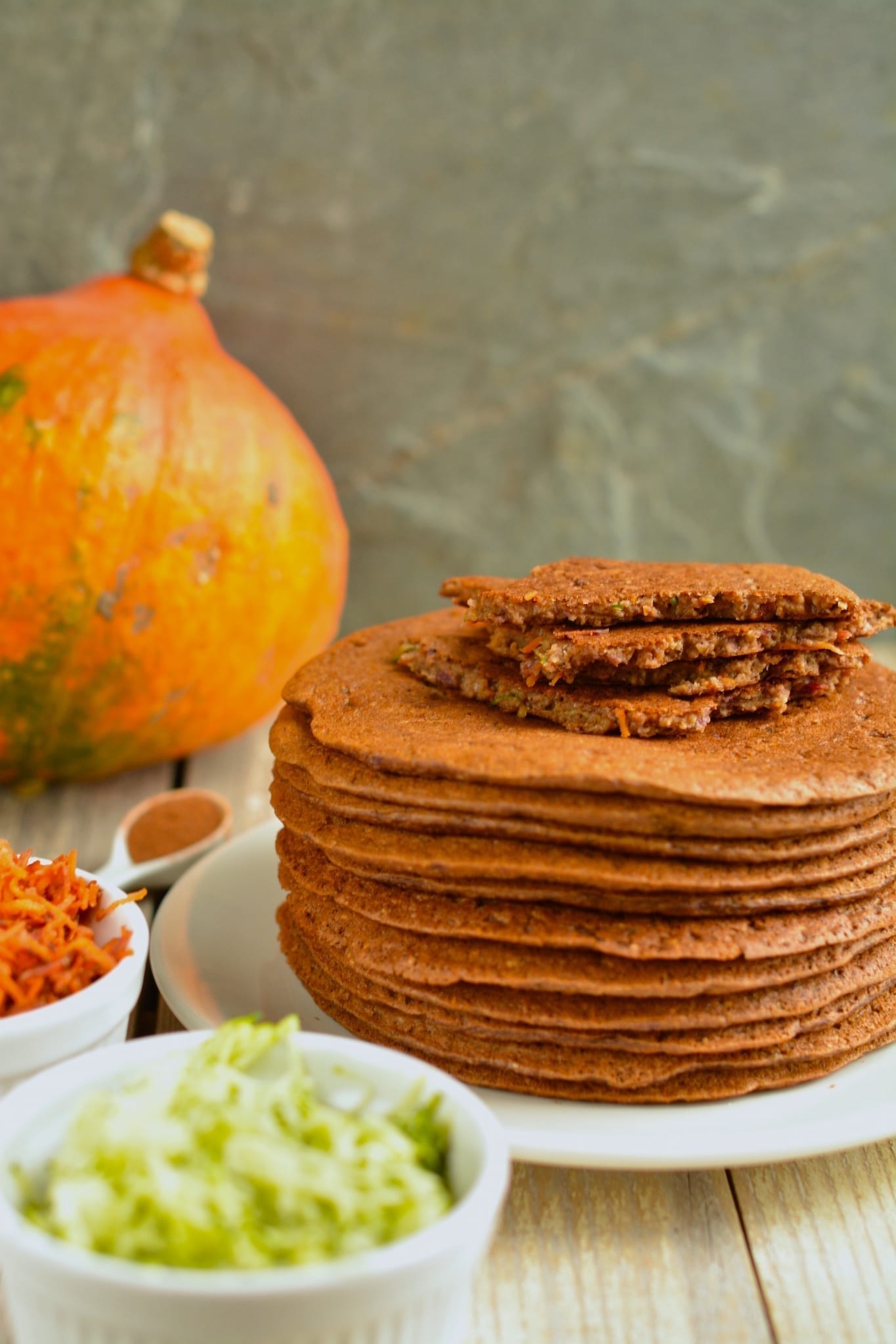 pancakes-buckwheat-oat-bran-grated-veggies