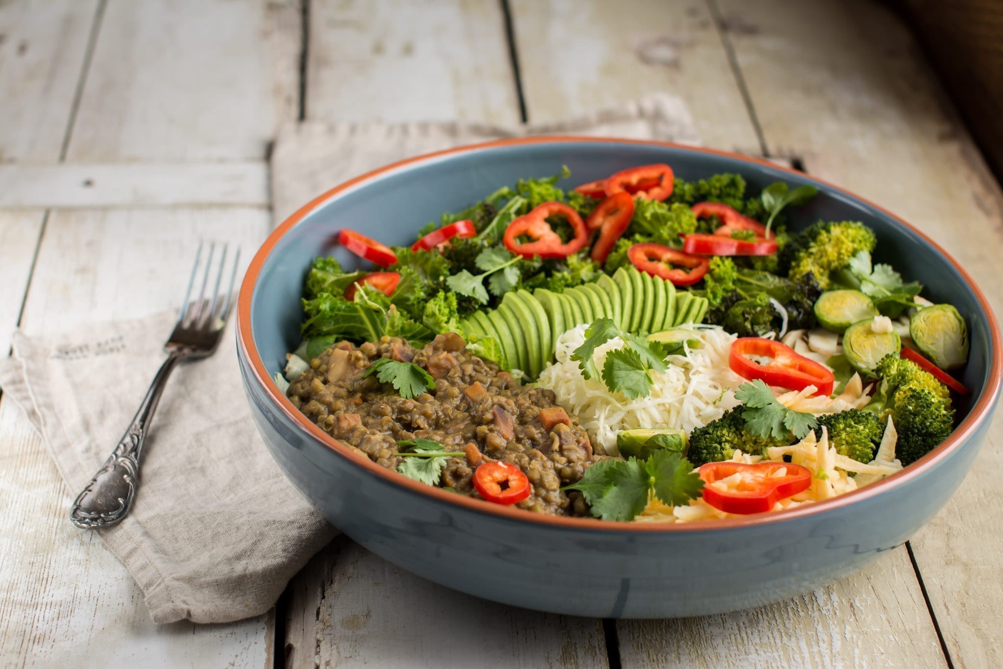 Buddha Bowl with Mung Bean Dahl, candida diet recipes