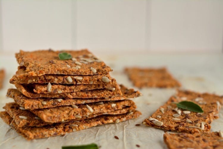 Learn how to make oil-free and gluten-free buckwheat crackers with seeds, olives, and sun dried tomatoes. Perfect as is or with homemade hummus spreads.