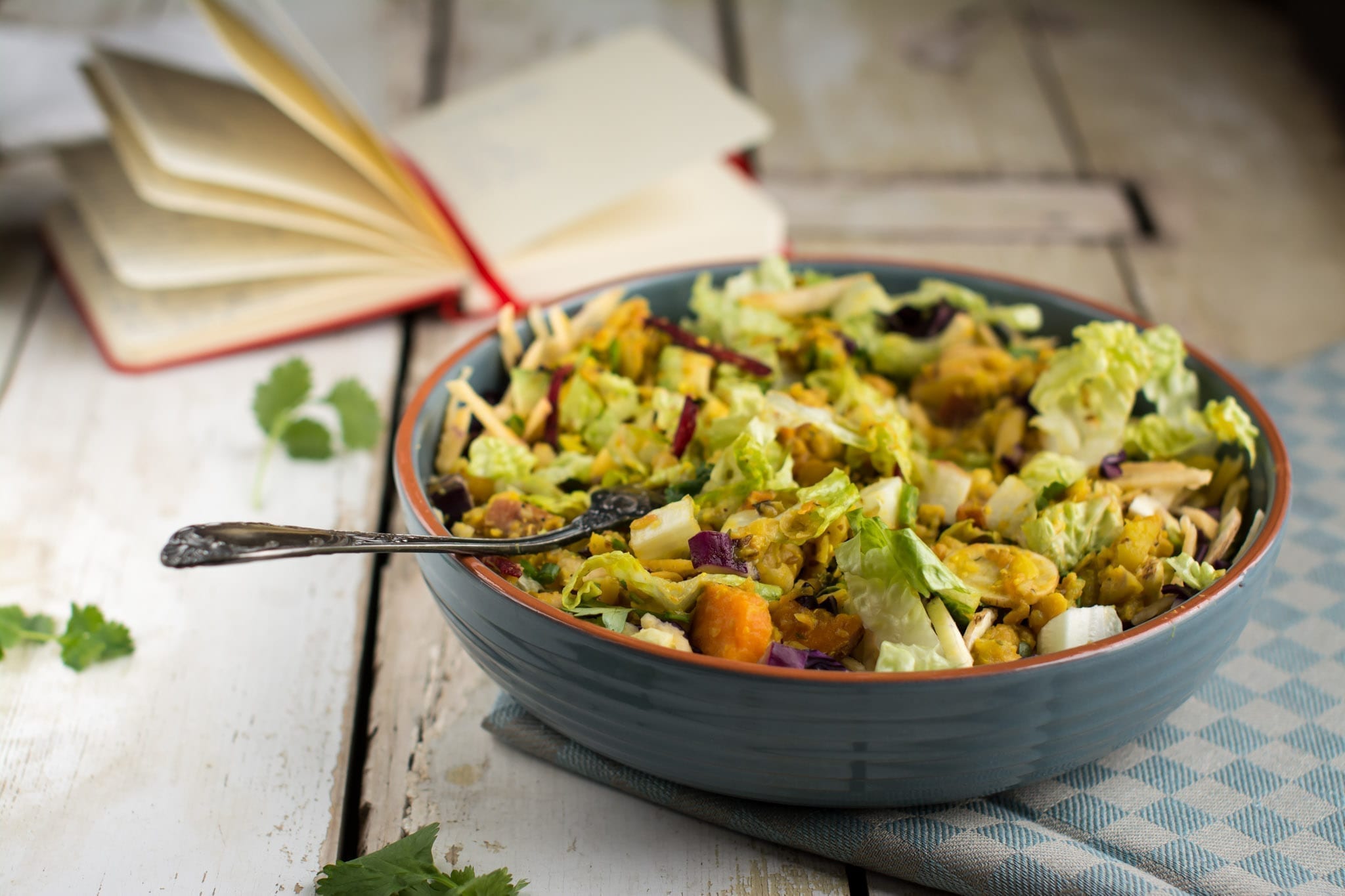 Salad with Chickpea Dhal, candida diet recipes