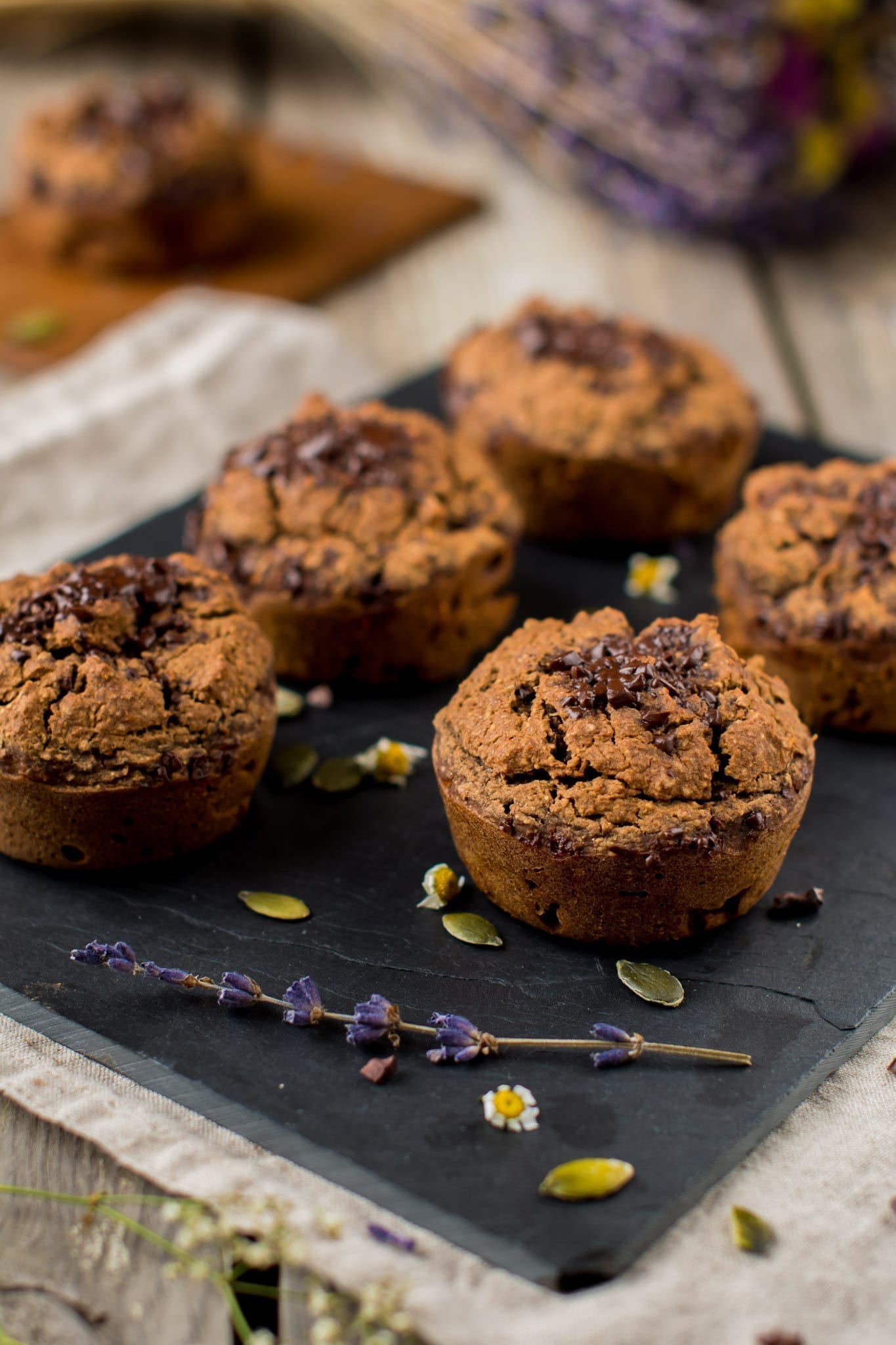 Chocolaty Sweet Potato Muffins, Vegan
