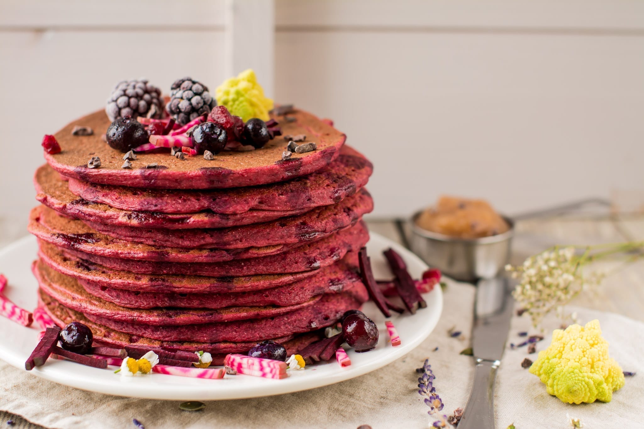 Pancakes, Tofu-Beet, living candida free