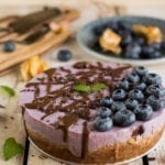 Vegan Cheesecake with Tofu, Purple Yams and Creamed Coconut, Oil-Free & Gluten-Free