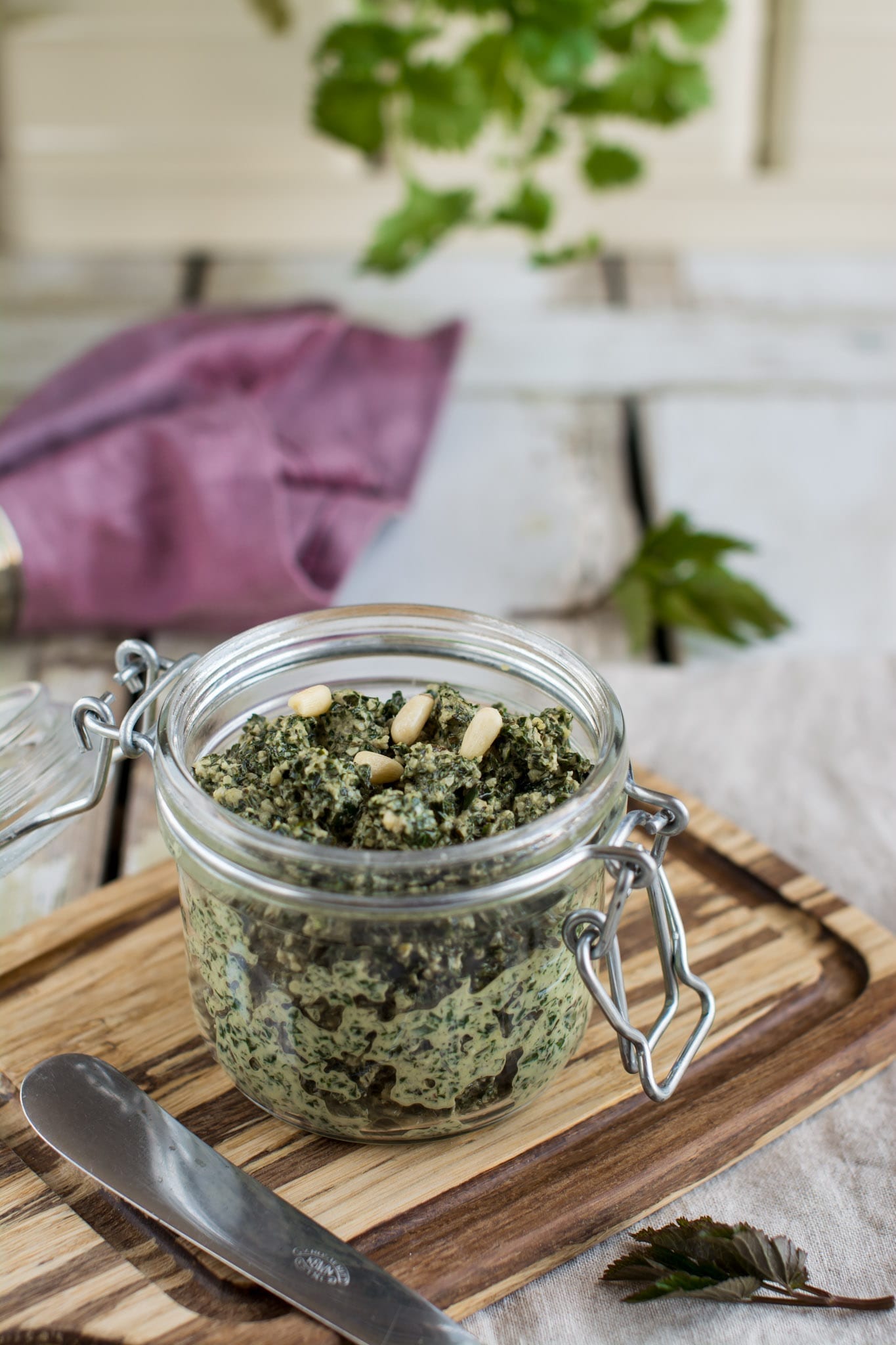 Oil-free Ground elder pesto