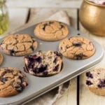 Vegan Gluten-Free Blueberry Muffins, Oil-Free & Sugar-Free