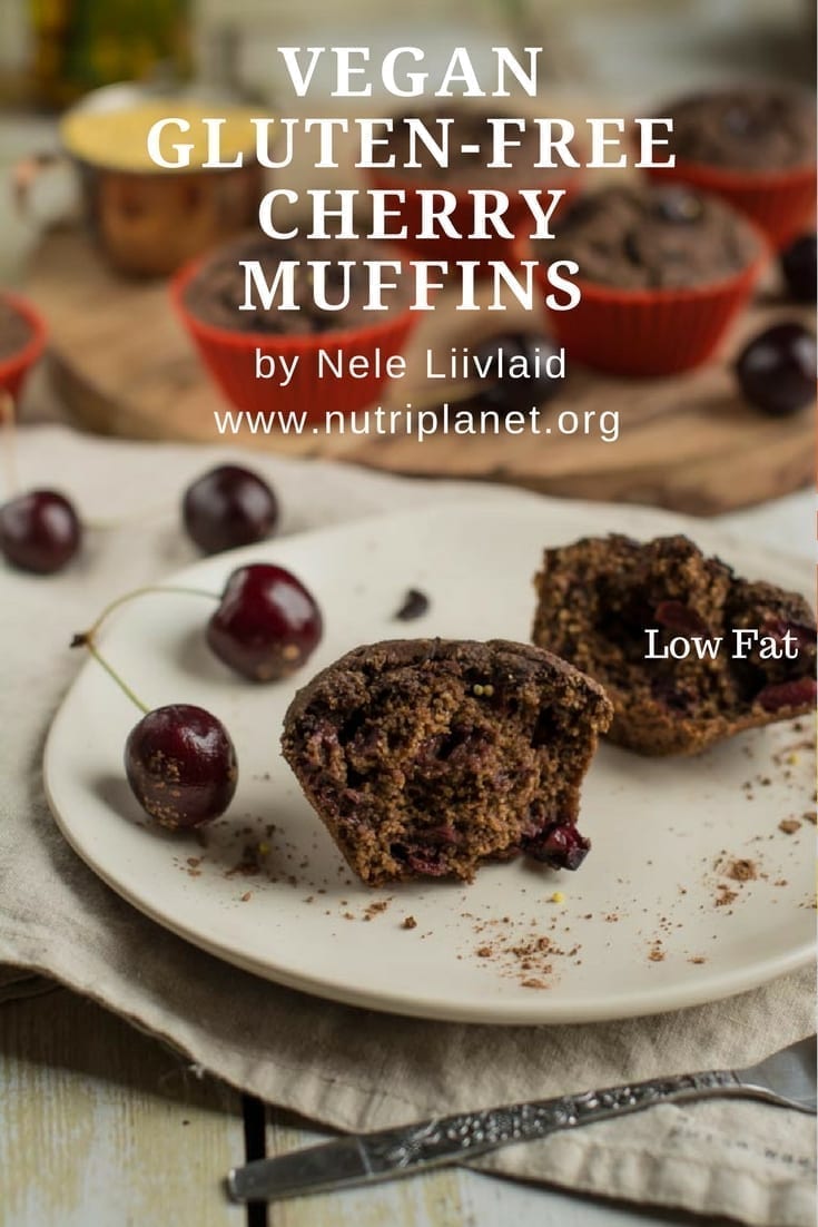 Gluten Free Vegan Cherry Muffins