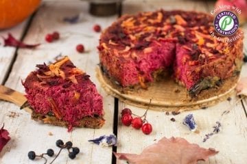 Vegan Quiche Recipe with Tofu and Beet