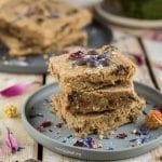 Gluten Free Vegan Blondies with chocolate chips