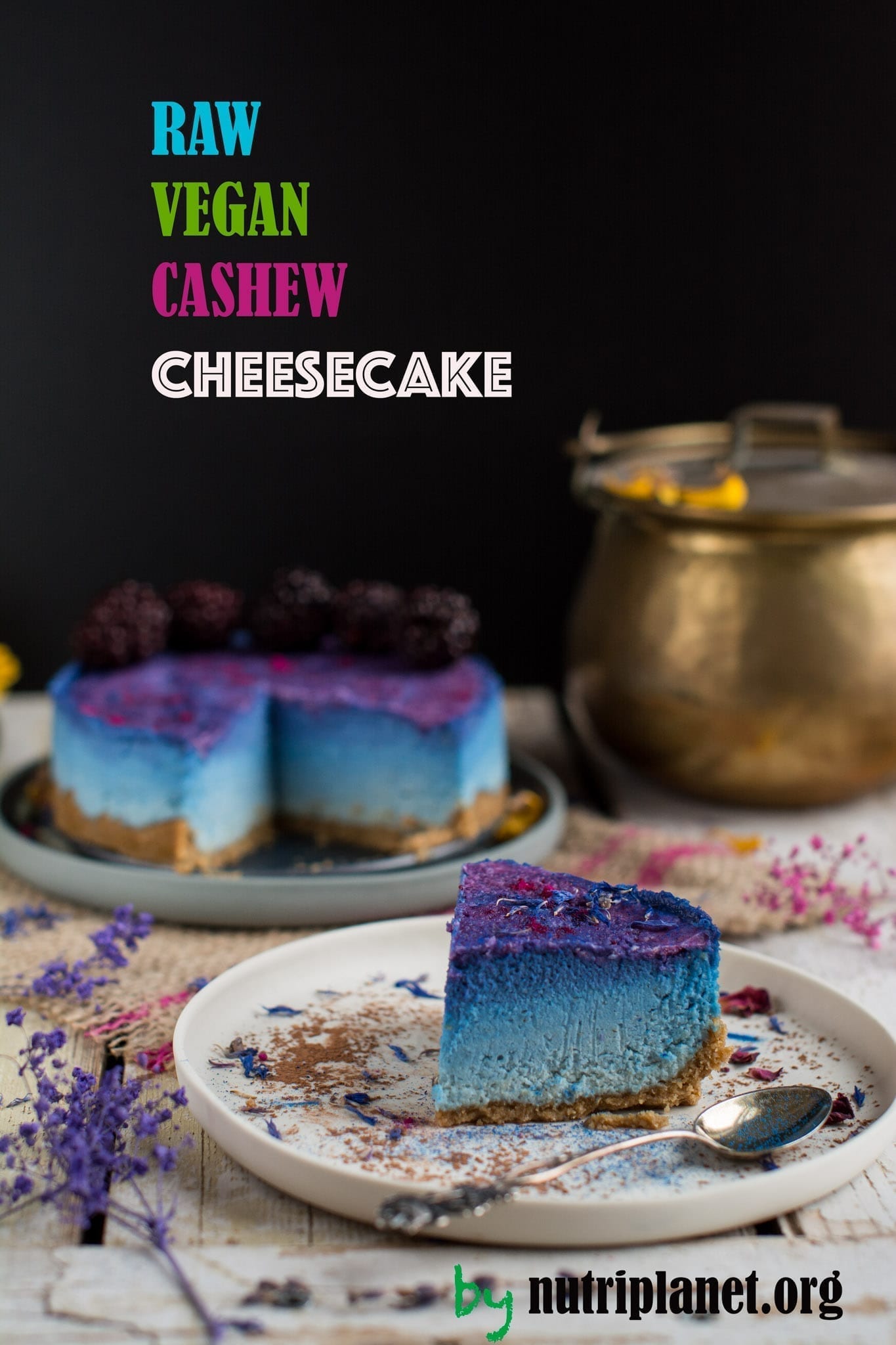 Raw Vegan Cheesecake Recipe with Cashews [Oil Free, Refined Sugar Free, Candida diet Friendly]