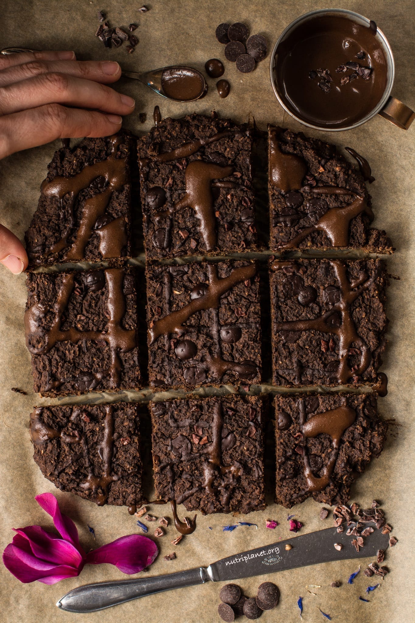 Vegan Gluten Free Brownies with Lentils [Oil Free and Refined Sugar Free]