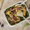 Vegan Salad with Roasted Veggies and Tahini Dressing