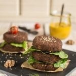 Black Bean Mushroom Burger