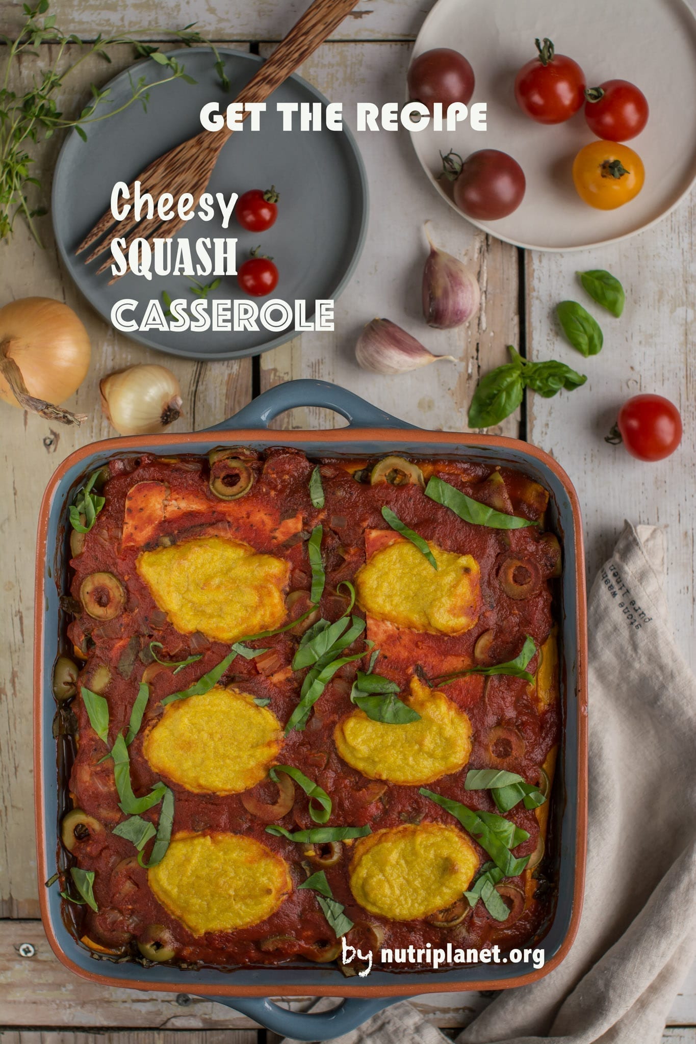 Vegan Squash Casserole with Cashew Cheese