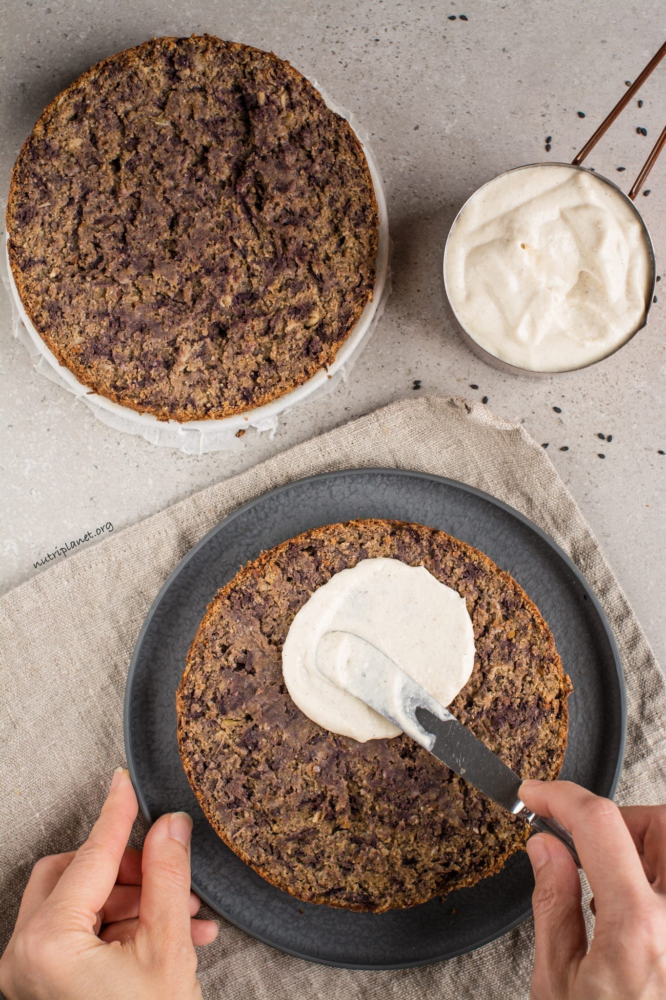 Vegan Carrot Cake with Vegan Cream Cheese Frosting