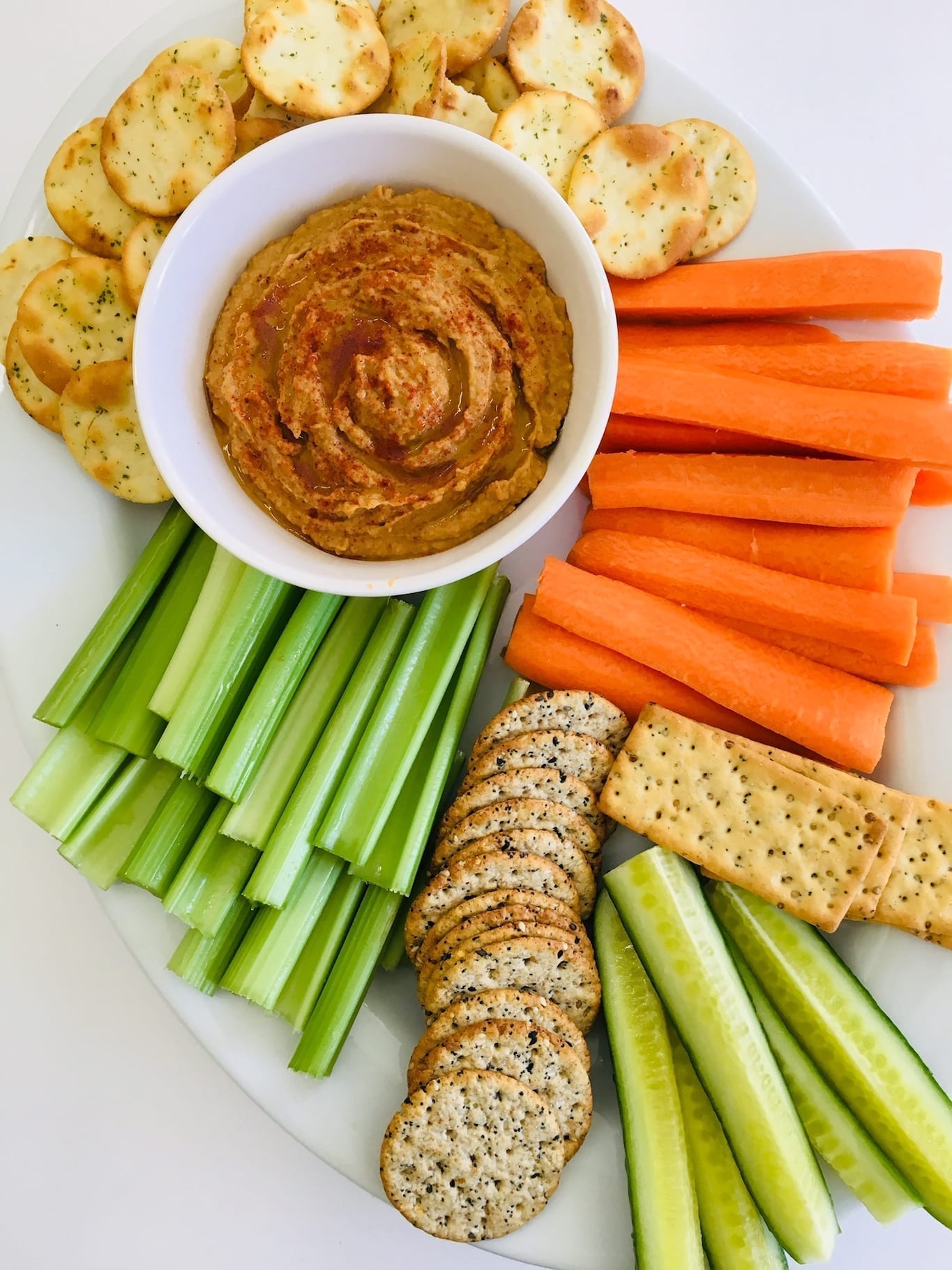 Peanut Butter Hummus Veggie Tray, Peanut Butter Recipes