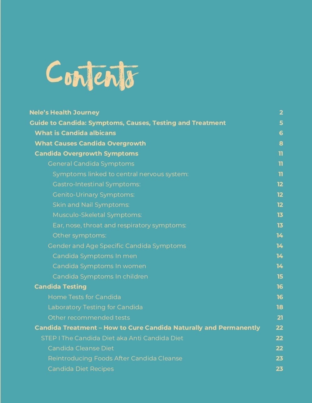 Preview of Guide to Candida - TOC part 1