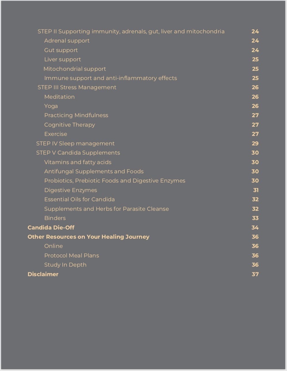 Preview of Guide to Candida - TOC part 2