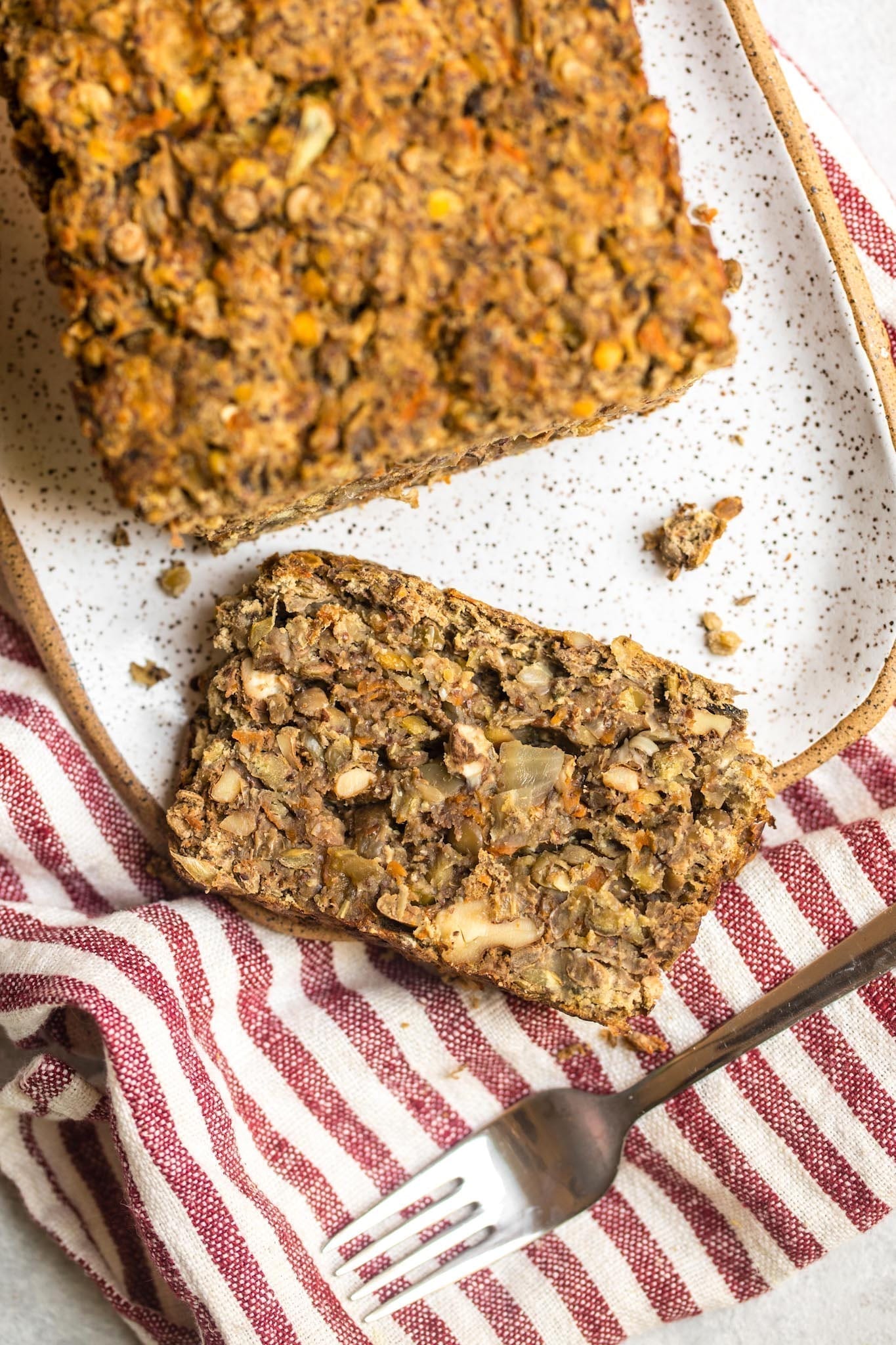 Vegan Christmas Dinner: Vegan Lentil Loaf Gluten Free Grain Free