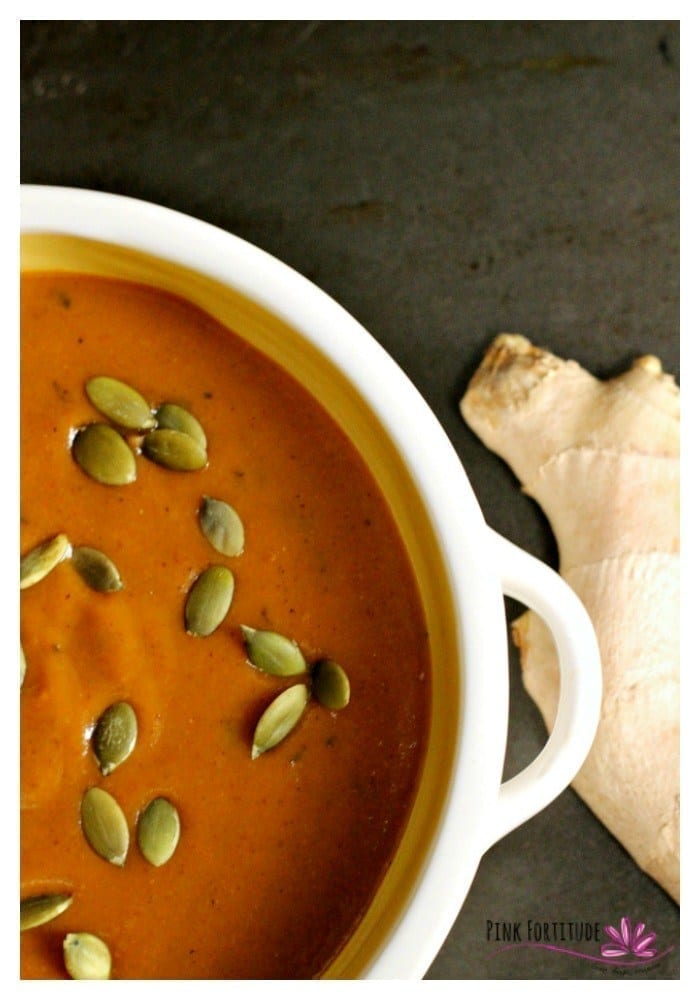 Vegan Christmas Dinner: Pumpkin Bisque