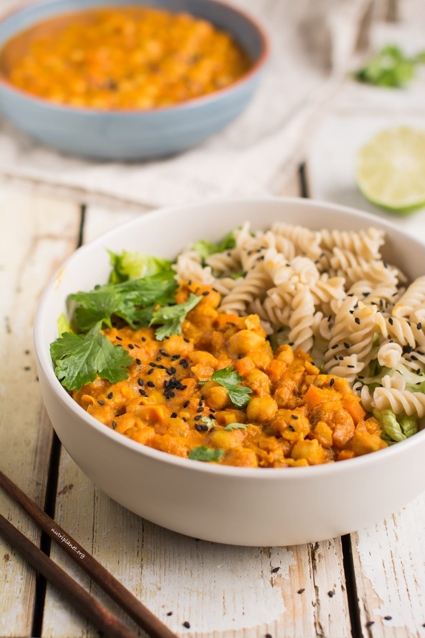 Vegan Chickpea Curry with Tomatoes