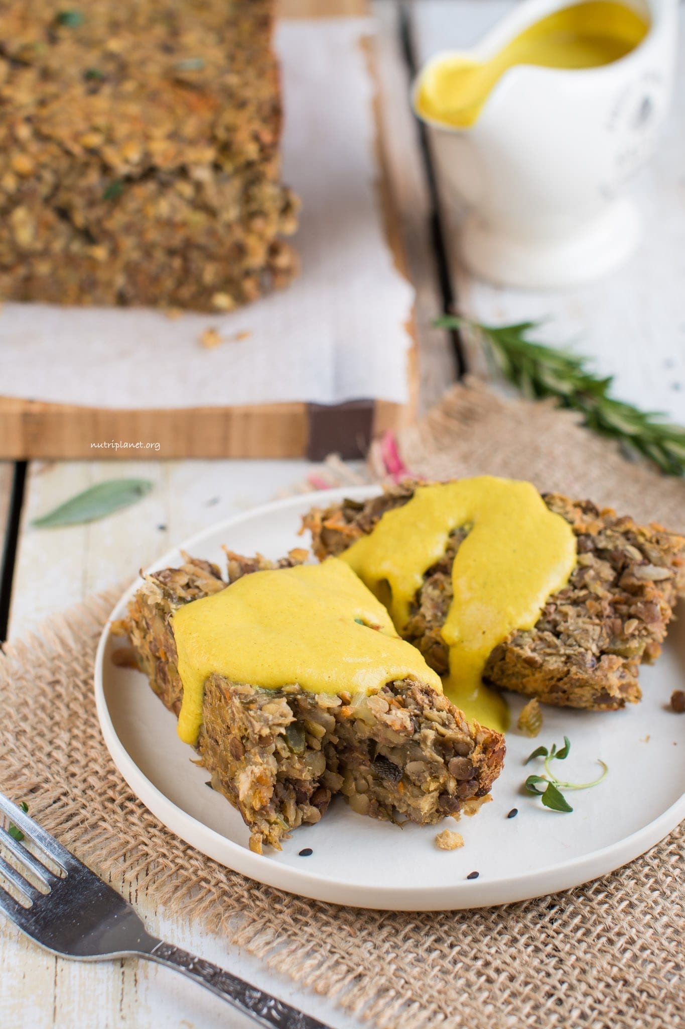 Simple Gluten-Free Vegan Lentil Loaf